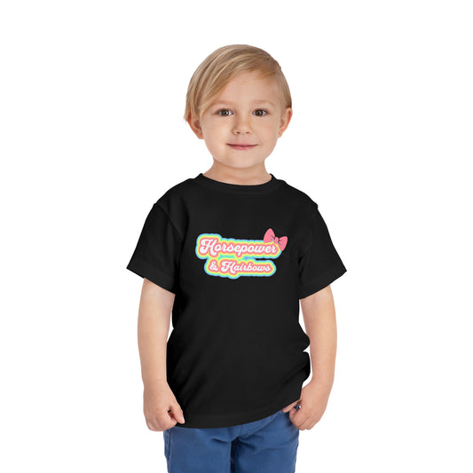 Horsepower And Hairbows Toddler T Shirt
