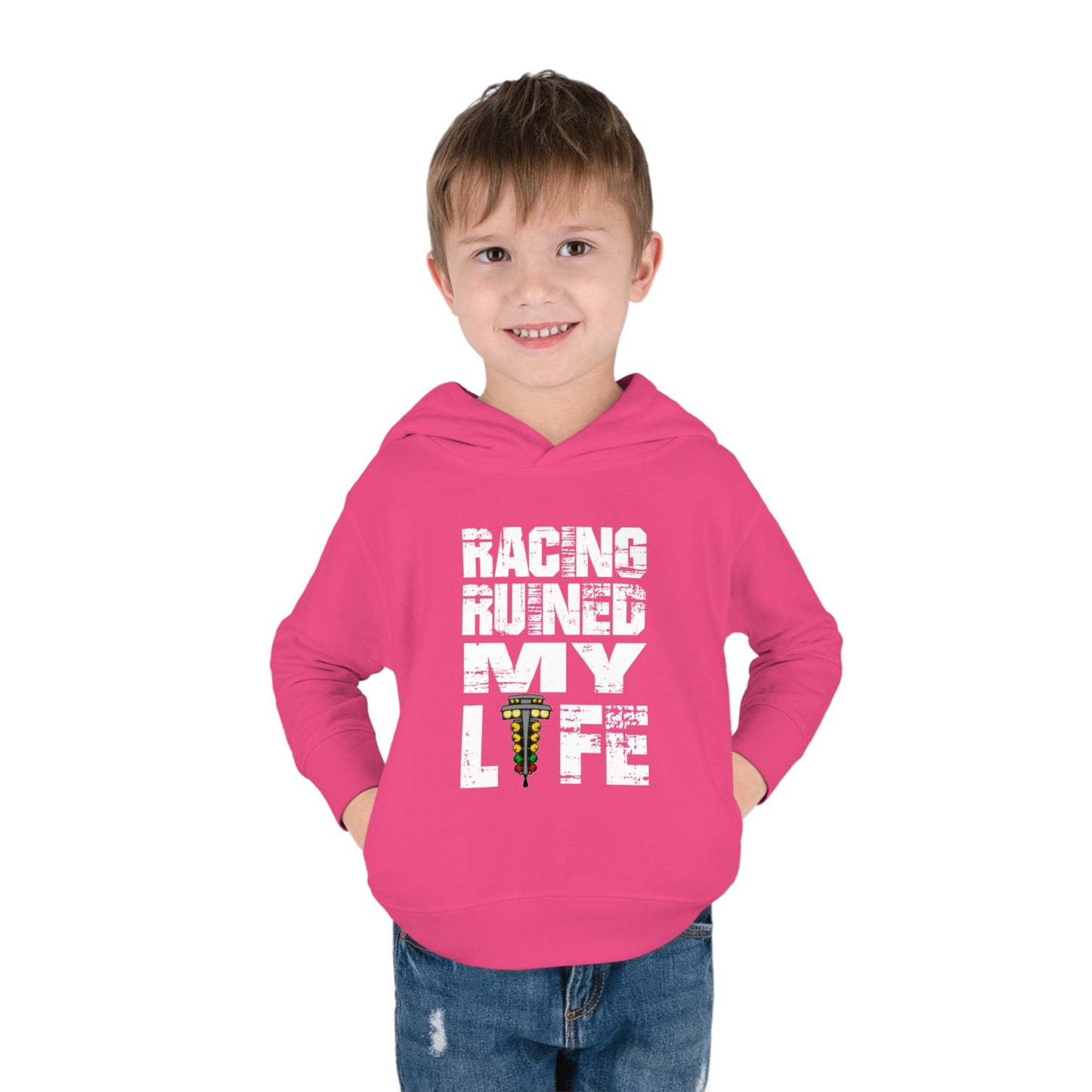 Toddler Racing Ruined My Life Hoodie