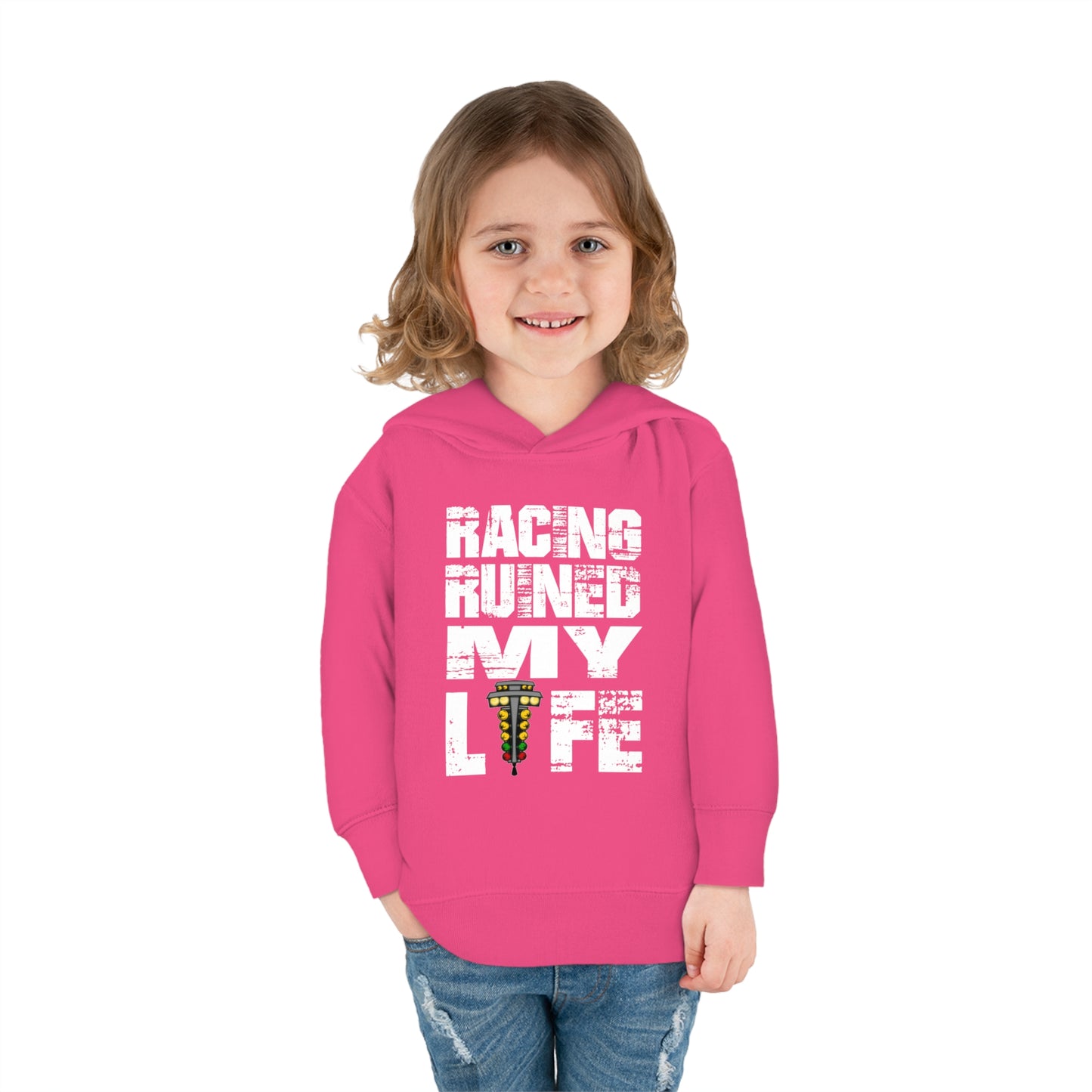 Toddler Racing Ruined My Life Hoodie