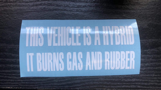 Hybrid Car Sticker