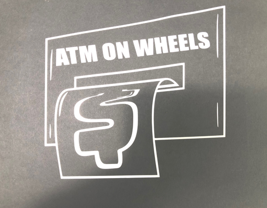 ATM On Wheels Sticker